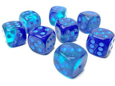 CHESSEX - Dados Gemini Blue-Blue/light blue Luminary 12mm c/36 - Gamesmart